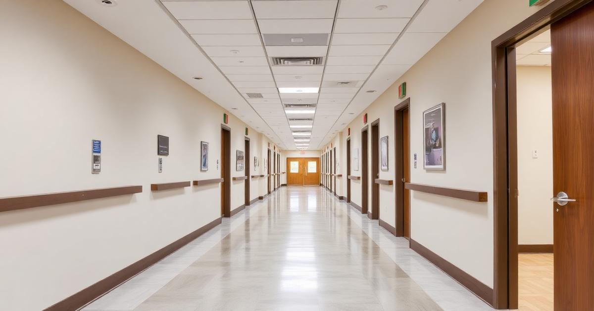 Flooring installation in Jacksonville, FL — resilient LVP in a medical office corridor